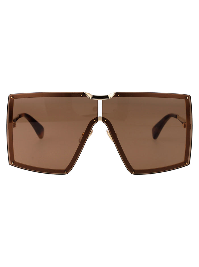 Max Mara Brown Metal Sunglasses