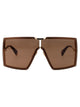 Max Mara Brown Metal Sunglasses