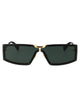 Max Mara Green Metal Sunglasses