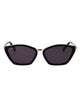 Max Mara Nero Lucido / Fumo Metal Sunglasses