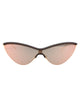 Mykita Mh8 Ebony Brown Champagne Gold Champagne Gold Shield Metal Sunglasses