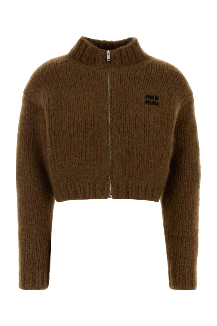 Miu Miu Brown Cashmere Cardigan