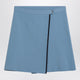 Miu Miu Light Blue Skirt In Technical Yarn
