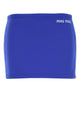 Miu Miu Blue Stretch Nylon Mini Skirt