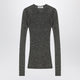 Miu Miu Gray Long-Sleeve Shirt In Lurex