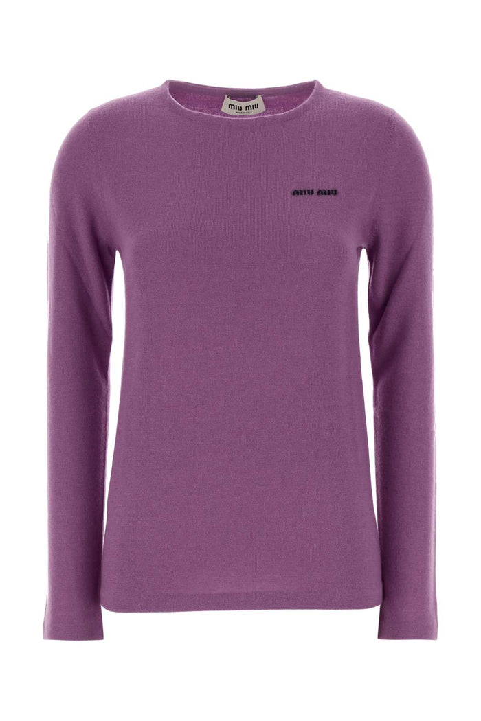 Miu Miu Purple Wool Blend Sweater