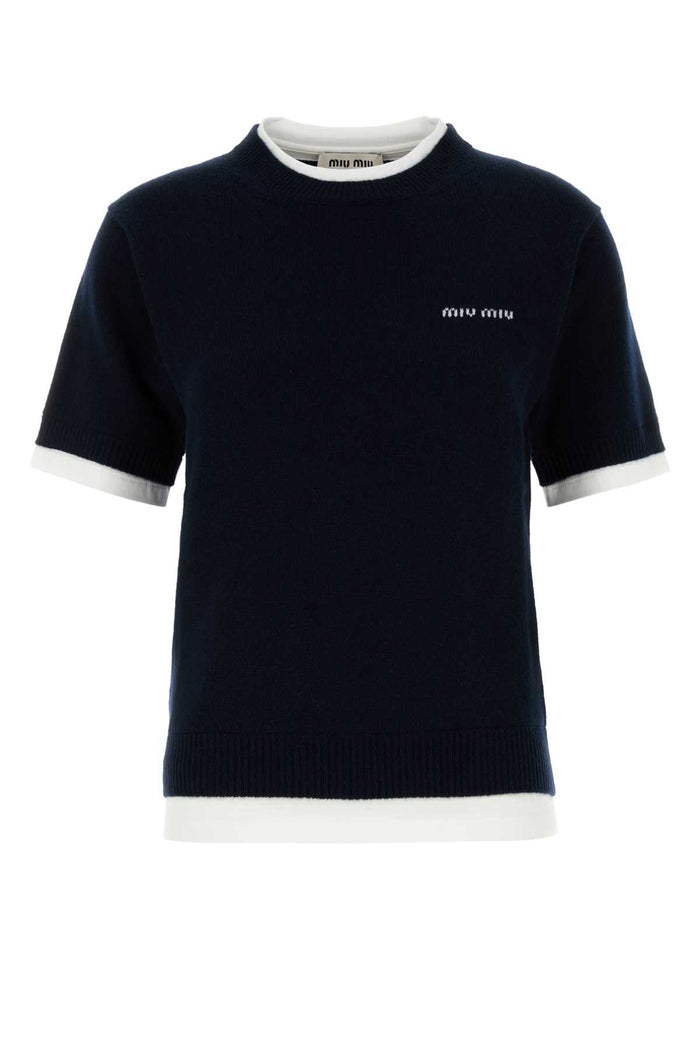 Miu Miu Midnight Blue Cashmere Sweater