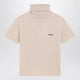 Miu Miu Sandy Colored Turtleneck Sweater In Cashmere