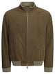 Altum Padded Suede Bomber Jacket