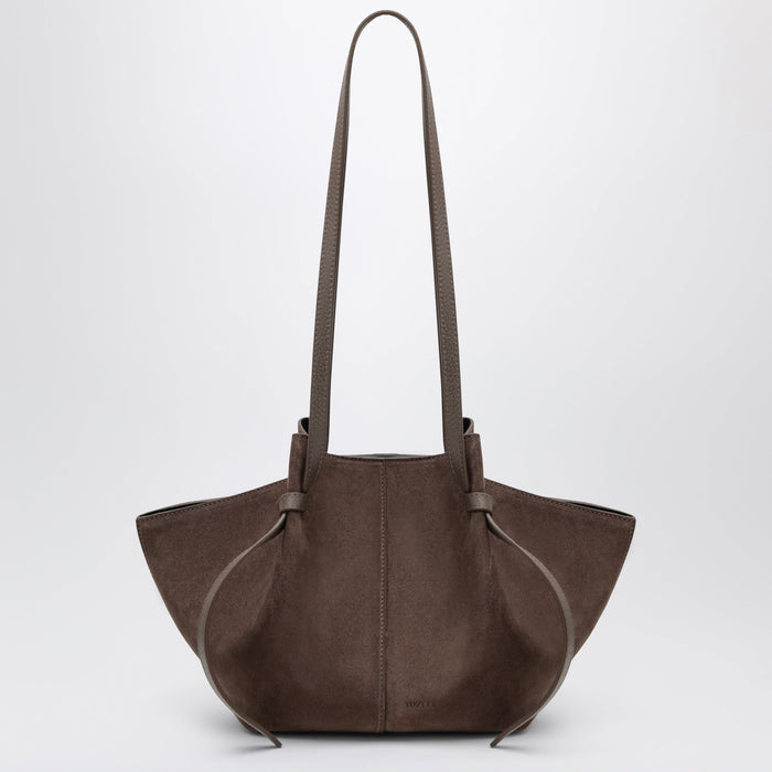Yuzefi Mochi Bag In Nutmeg Suede Leather