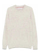 Brunello Cucinelli Light Grey Alpaca Polyamide Wool Silk Cotton Viscose Sweater