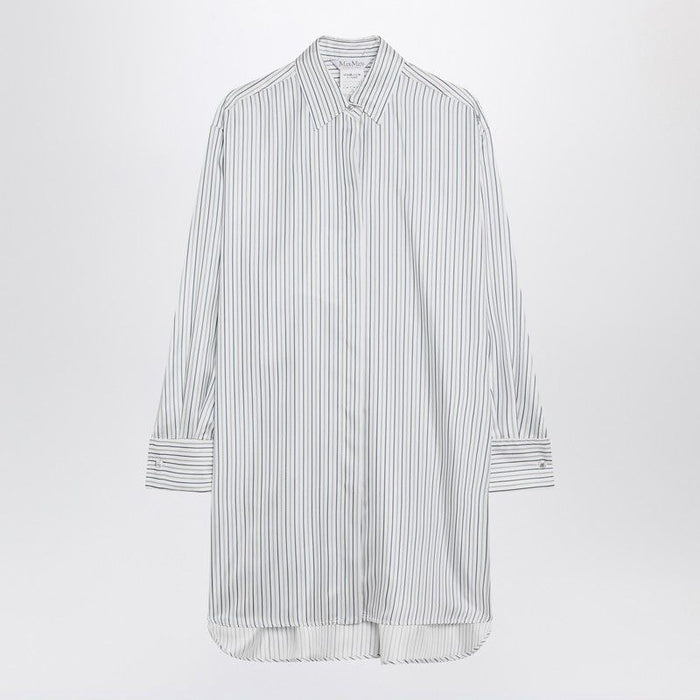 Max Mara  Oversized Striped Silk Shirt