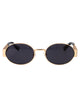 Moschino Couture Rose Gold Metal Sunglasses