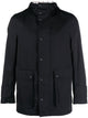 Thom Browne Simplified Snap Front Rain Parka In Nylon Tech