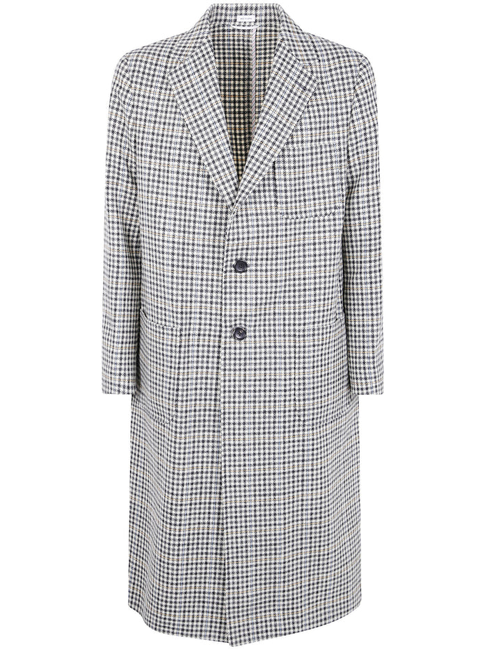 Thom Browne Unconstructed Elongated Coat Check Hunting Tweed