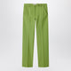 Miu Miu Green Trousers In Knit Fabric Stitch