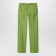 Miu Miu Green Trousers In Knit Fabric Stitch
