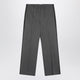 Miu Miu Anthracite Knitted Trousers In Punto Stoffa
