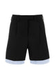Miu Miu Black Cotton Bermuda Shorts