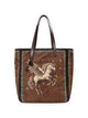 Etro Nylon Calf Leather Shopping Bag