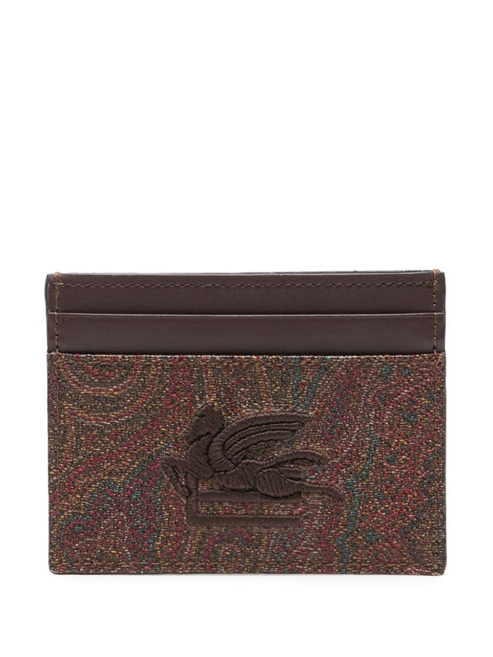 Etro Portacarte Con Stampa Paisley