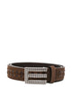 Etro Belt Logo Leather + Threads