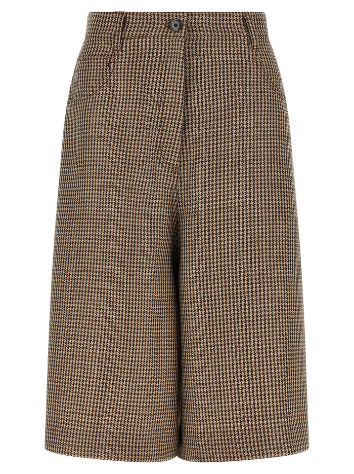 Brunello Cucinelli Prince Of Wales Lamé Bermuda Shorts