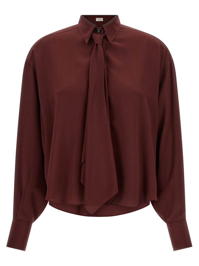 Brunello Cucinelli 'Shiny Collar' Shirt