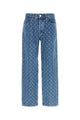 Marine Serre Marine Serre Moon Laser Blue Baggy Denim Jeans