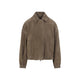 Brunello Cucinelli Oregano Brown Suede Leather Jacket