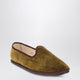 Vibi Venezia Friulane In Olive Green Velvet