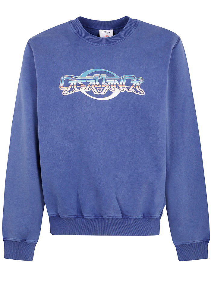 Casablanca "Chrome Text" Printed Sweatshirt