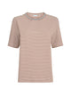 Brunello Cucinelli Striped Cotton Jersey T-Shirt With Precious Neckline.
