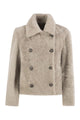 Brunello Cucinelli Double-Breasted Shearling Jacket