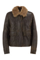 Brunello Cucinelli Sheepskin Jacket With Fur Collar