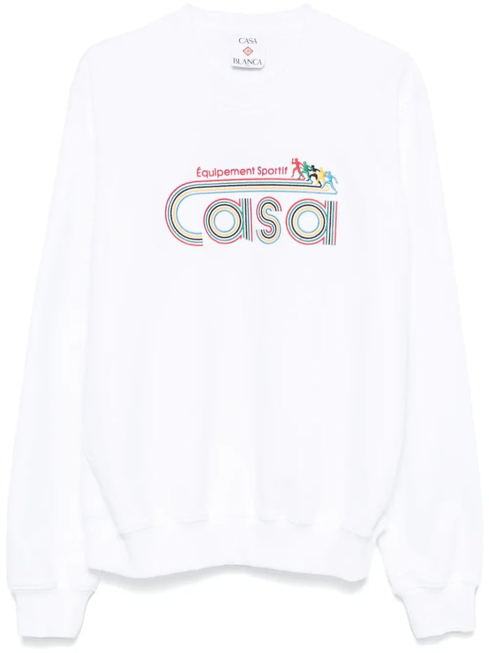 Casablanca Equipement Sportif Embroidered Swea