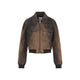 Miu Miu Brown Lamb Leather Jacket