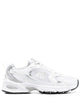 New Balance White Synthetic Mesh Sneakers