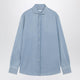 Brunello Cucinelli Easy Fit Shirt In Light Blue Denim