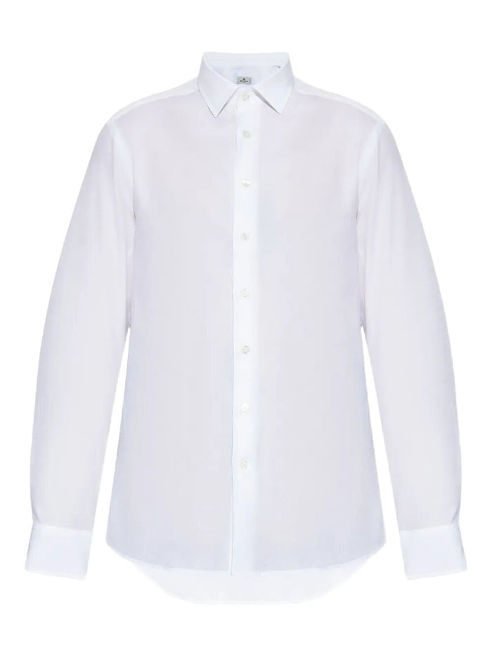 Etro Cotton Jacquard Shirt With Gecko Motif