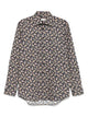 Etro Brown Cotton Stretch Shirt