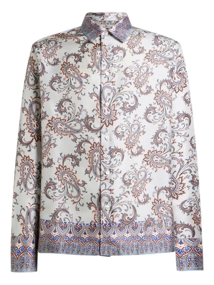 Etro Easy L S X0881 Seda Shirt