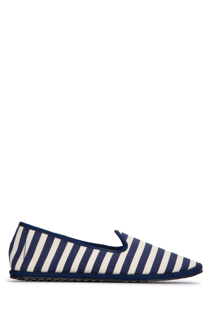 Vibi Venezia Stripped Slip On Ballerinas