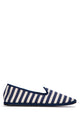 Vibi Venezia Stripped Slip On Ballerinas