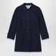 Miu Miu Blue Cotton Overcoat