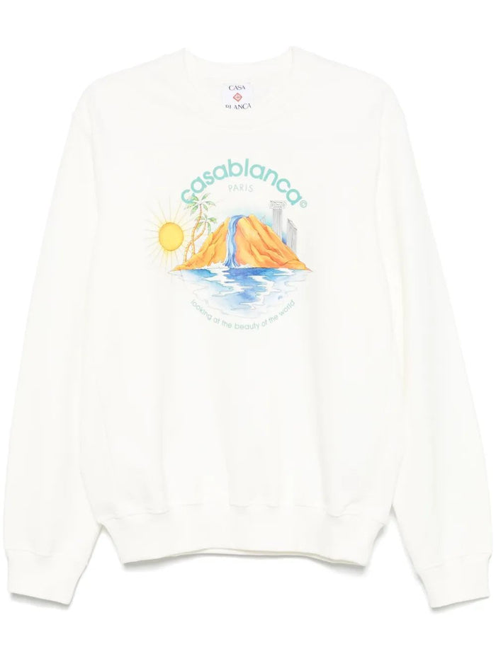 Casablanca Oasis Printed Sweatshirt