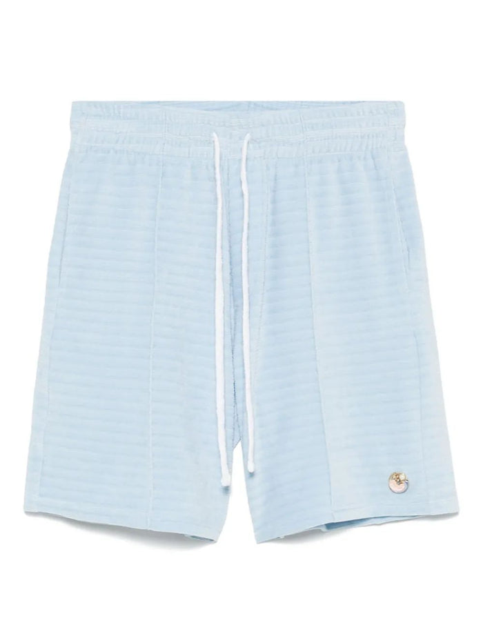 Casablanca Velour Pintuck Shorts