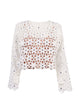 Michael Kors White Flower Design Top