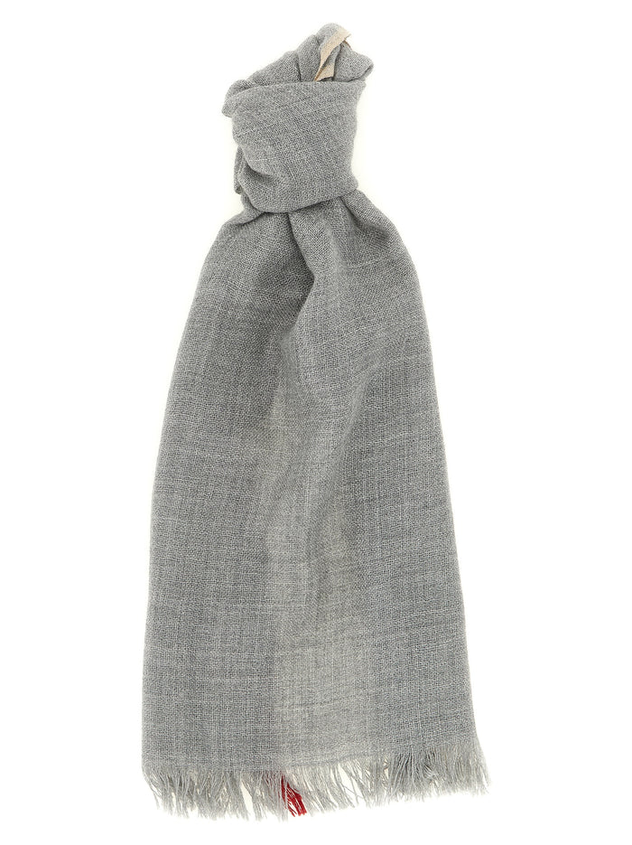 Brunello Cucinelli Contrast Border Scarf