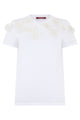 Max Mara Studio T-Shirt With Floral Applications